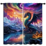 Pymatytn Dragon Blackout Curtains For Boys Girl Bedroom Decor,fantasy Creatur... New. Price: $69.54.