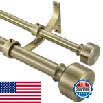 Hosmile Double Curtain Rods 48-84 Inch Antique Bronze Drapery Modern New. Price: $77.57.