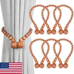 Klogtsind Magnetic Curtain Tiebacks 6 Pack, Wood Bead Boho Farmhouse Nursery Dec New. Price: $38.73.