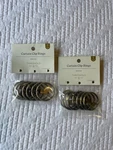 Lot: 2 Packs - Target Threshold Curtain Clip Rings Brushed Nickel Antique Silver New. Price: $10.00.