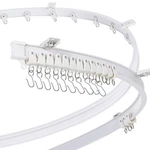 Curved Ceiling Curtain Track Bendable Mount For Rail 16.4 Feet, White New. Price: $25.05.