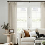 Dukiyo Memory Trained Pinch Plated Curtains (1 Piece) 40X102 Oatmeal Open. Price: $19.99.