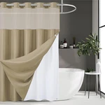 Furlinic Waffle Weave No Hook Shower Curtain With Snap Fabric Liner Set,heavy New. Price: $37.69.