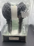 Allen + Roth Drapery Holdbacks Pack Dark Mahogany #300327 New In Box. Price: $13.00.