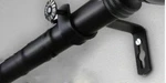 Two Sets Of Desyne Black Steel Single Curtain Rod, 120-170 Inch, 100-01-992 Open. Price: $45.00.