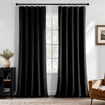 Miulee Velvet Blackout Curtains 84 Inch Long Luxury Super Soft Thermal New. Price: $35.99.