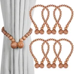 Klogtsind Magnetic Wood Bead Curtain Tiebacks 6-PACK Boho Farmhouse Decor New. Price: $32.49.
