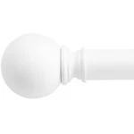 Nicetown Single Drapery Curtain Rod Set Chic Round Finials/ball Caps 1/8 Inch New. Price: $67.99.