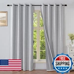 Veloraft Curtains 108 Inches Long 2 Panels Set, 100% Textured New. Price: $83.69.