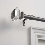 Exclusive Home Curtains Prism 1" Rod And Coordinating Finial Set, Gun... New. Price: $32.87.