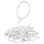 Manysky Curtain Rings With Eyelets, 48 Pack Metal Drapery 1.5 Inch, White New. Price: $22.70.