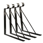 4 Packs Of Heavy Duty Closet Shelf And Rod Bracket, Eau Black Br... New. Price: $37.25.