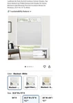 Lazblinds Cordless No Drill Cellular Shade Blackout White 33.5 X 72 New. Price: $25.48.
