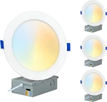 4-PACK 6-INCH 2700K-6000K 5CCT 12W Led Color Selectable, Heavy Duty Ultra-thin New. Price: $103.99.