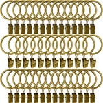 40 Metal Curtain Rings With Clips, Drapery 1.5" Pack, Bronze New. Price: $27.46.