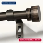 Lootkell Modern Antique Brown Bronze Curtain Rods For Windows 66 To 120 Inches New. Price: $46.60.