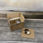 Pottery Barn Standard Glass Ball Finials SET/2 Brass Clear 1.25 Nib Read Open. Price: $59.95.