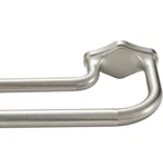 Brushed Nickel Double Curtain Rod Windows 72-144 Heavy Duty New. Price: $35.00.
