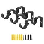 Ovov Double Curtain Rod Bracket 3 Pack Heavy Duty 1 And 5/8 Inch ... New. Price: $15.82.