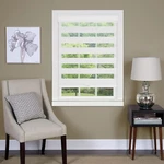 Achim Home Furnishings Cordless Celestial Sheer Double Layered Shade 27X72 White New. Price: $66.43.