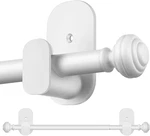 Kamanina Curtain Rods No Drilling For Windows 32 To 86 Inches, 5/8 New. Price: $23.78.