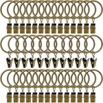 Amzseven 40 Pack Curtain With Clips, Drapery Rings, Hangers New. Price: $17.99.