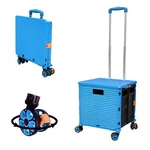 Selorss Foldable Utility Folding Portable Rolling Crate Handcart With Du... New. Price: $94.32.