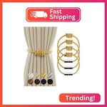 Contoeey Magnetic Curtain Tiebacks - 4 Pack Decorative Rope Holders For Drapes, New. Price: $21.33.