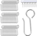 S-shaped Metal Curtain Hooks 60 Pcs Drapery For Small, Siliver New. Price: $11.48.