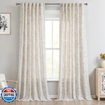 Meikelor Brown Floral Curtains 92 Inch Length Back Tab Farmhouser Living Room New. Price: $73.26.