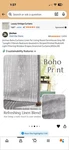 Jinchan Boho Linen Blend Light Filtering Curtains Gray 52X90IN Grommet Panels Open. Price: $15.00.
