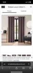 Eclipse Luxury Cotton Velvet 100% Blackout Grommet Curtain Window Panel New. Price: $20.01.