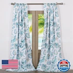 Greenland Home Fashions Barefoot Bungalow Cruz Coastal Curtain Panel Set 84 X New. Price: $49.56.