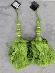 Vatican Homes Set Of 2 Large Light Green Tassels Curtain Tiebacks 16 Long Used. Price: $27.98.