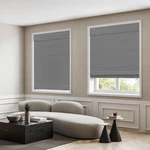 Dez Furnishings Cordless Room Darkening Classic Roman 27"W X 64"H, Gray New. Price: $45.99.