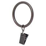 Ivilon Drapery Curtain Rings - Clips Set Of 14 (1.7"), Oil Rubbed Bronze New. Price: $28.99.