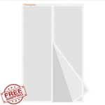 Risareyi 36"X86" Fiberglass Magnetic Screen Door White Mesh Bugs New. Price: $44.99.