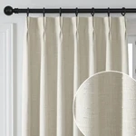 Pinch Pleat Linen Texture Sheer Curtain For Bedroom,back Tab 102 Inches Long ... New. Price: $97.08.