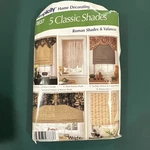Simplicity Sewing Pattern 5476 Home Decor Classic Shades Roman Valances Uncut New. Price: $10.00.