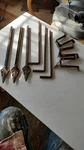 Antique Solid Steel Curtain Rod, Set Of 3 Around 1917. Price: $39.75.