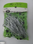 Graber 3-INCH Slip On Drapery Hooks With 1-INCH Drop. 14 Bag Made Usa New. Price: $7.00.