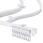 Zstarr Flexible Bendable Ceiling Mounted Curtain Track 2.5M/8.2FT White Curta... New. Price: $32.01.