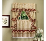 Achim Home Decor - Set Of Printed Window Curtains, 57X36 Sunflower Polyester Open. Price: $19.99.