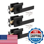 Knobwell 3 Pack Matte Black Door Lock Key Entrance Handleset Front New. Price: $110.33.