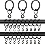 50 Pack Black Curtain Rings With Eyelets 1.5 Inch Inner Diameter New. Price: $23.55.