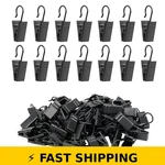 Manysky Curtain Clips Hooks 100 Pack - Black Stainless Iron New. Price: $27.99.