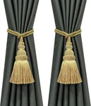 Fenghuangwu Pack Tie Backs Rope Tassels For Curtains Drape 2P, Gold New. Price: $14.75.