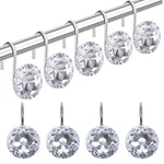 Toaob 12PCS Round Curtain Hooks Rings Stainless Steel Rhinestone Decorative R... New. Price: $17.09.