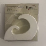 Set Of Kirsch Wood Holdbacks - White 5640G.025 New In Box!. Price: $16.99.