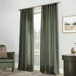 Panelsburg Curtains Linen Olive Green For Living Room 108 Inches Long,lightwe... New. Price: $73.89.
